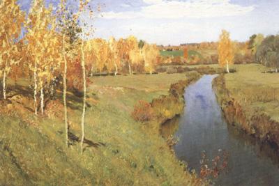 Isaac Ilich Levitan Golden Autumn (nn02) France oil painting art